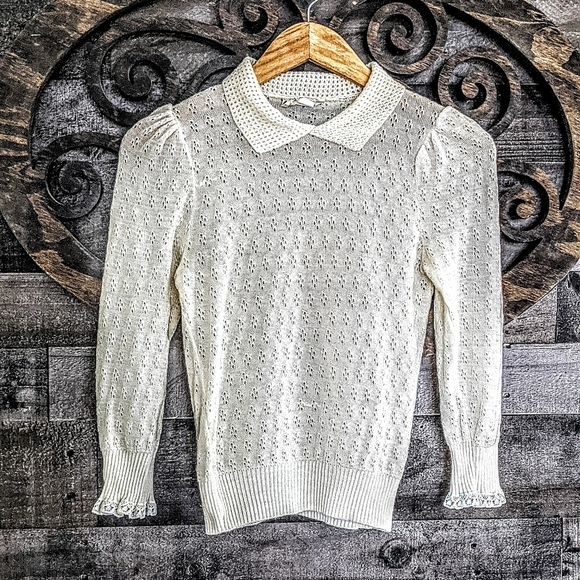 ♻️ SOLD Romantic Dainty Farmhouse Cottagecore Top - Picture 2 of 16